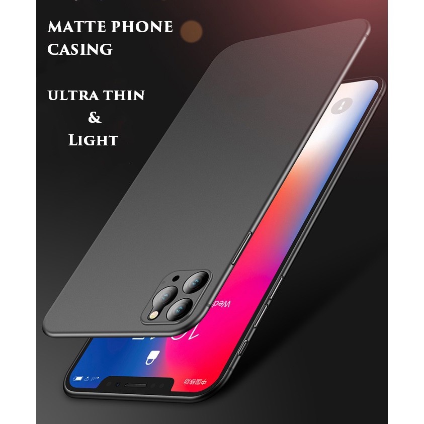 Ốp Điện Thoại Nhựa Trong Suốt Bề Mặt Nhám Cho IPhone 11 Pro Max X XS Max XR