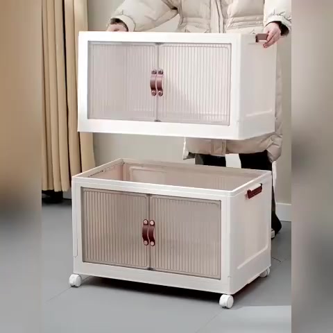 Tủ đựng đa năng gấp gọn,tủ đựng quần áo đa năng có bánh xe di chuyển nhẹ nhang thích hợp cho mọi không gian | BigBuy360 - bigbuy360.vn