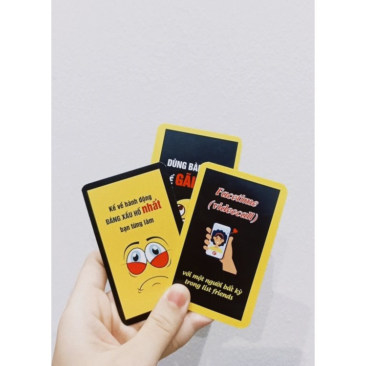 Bộ Bài BỐC ĐÊ 🌟Bản Nốc Out🌟- Truth Or Dare Việt hóa - Drinking game hot trend gây CHUẾNH CHOÁNG cuộc vui liên hoan