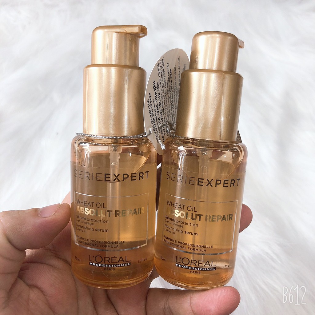 Tinh dầu dưỡng tóc dành cho tóc khô sơ hư tổn ABSOLUT REPAIR LOREAL 50ML hàng chính hãng