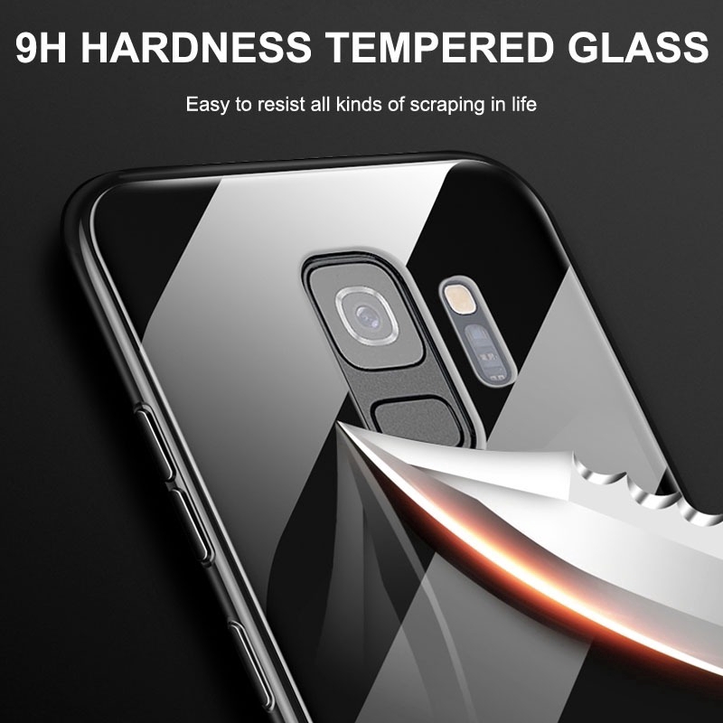 Ốp điện thoại kính cường lực hai mặt viền kim loại nam châm cho Samsung A71 A51 A70s A50s A30s A70 A30 A50 A20 A10 A20s