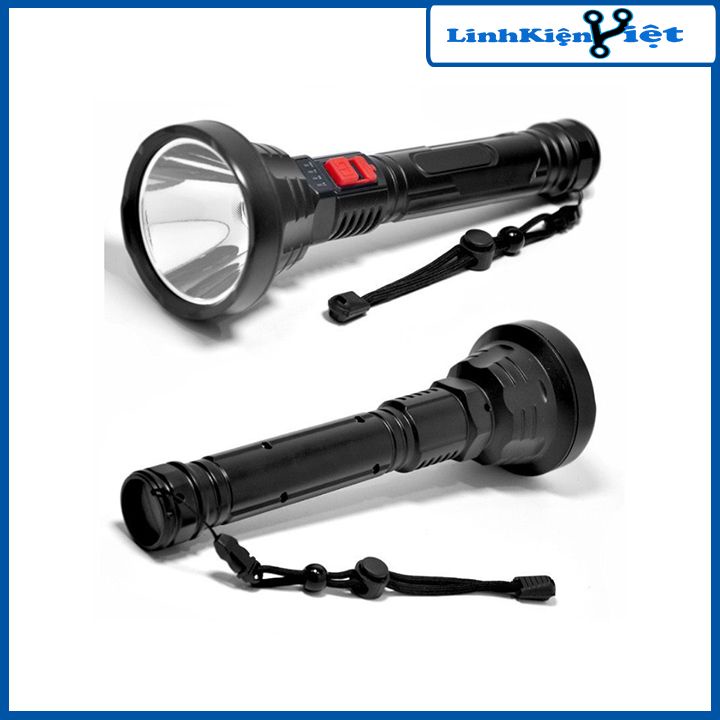 Đèn pin P700 công suất 10W pin 18650 cáp sạc USB chống nước siêu sáng làm đèn cắm trại, chiếu sáng