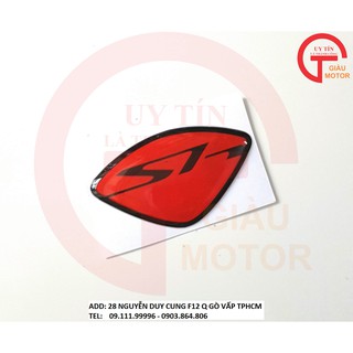 LOGO DÁN MẶT NẠ SH Ý MÀU ĐỎ DÀY DẶN