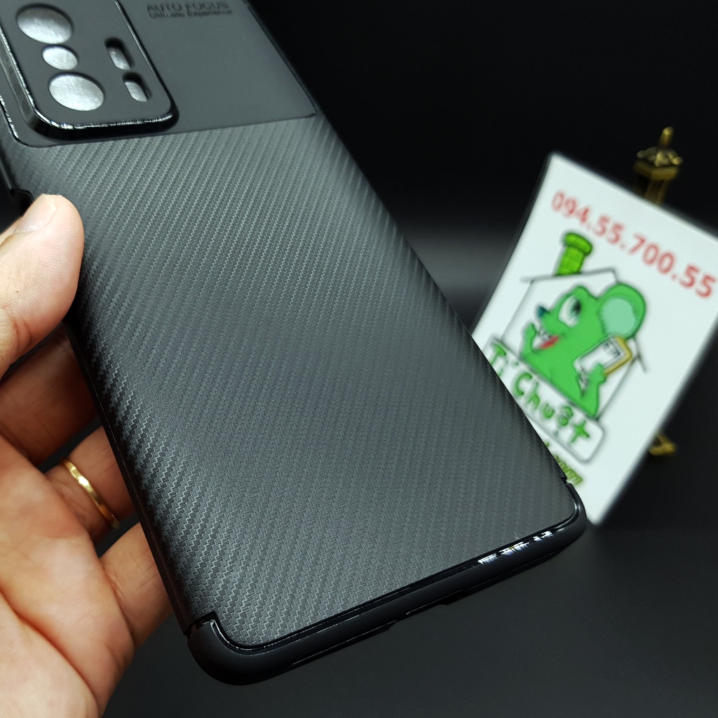 Ốp Lưng Xiaomi Mi 11T/ 11T PRO 5G AutoFocus Vân 3D Carbon Chống Sốc