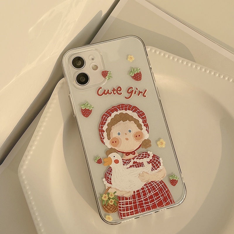 (SIÊU RẺ) Ốp lưng Iphone Trong cute girl méo 6/6plus/6s/6splus/7/7plus/8/8plus/x/xr/xs/11/12/13/pro/max/plus/promax