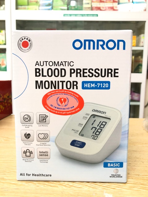 [Giá Sốc] - Máy đo huyết áp bắp tay Omron Hem-7120 bảo hành 5 năm - [Cam Kết Chính Hãng]