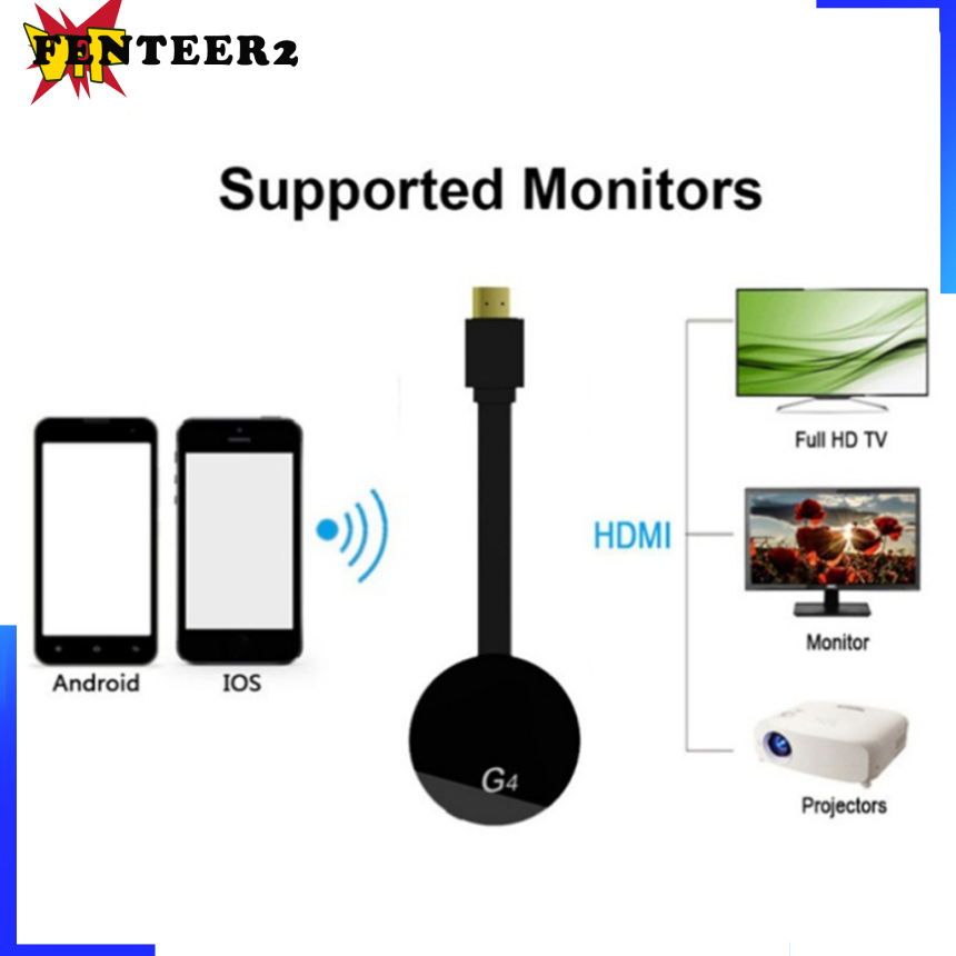 (Fenteer2 3c) Wifi Display Dongle Dongle Adapter Hd