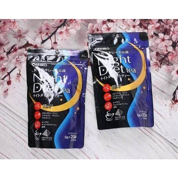 Trà Giảm Cân Night Diet Tea Orihiro Nhật Bản 20 Gói