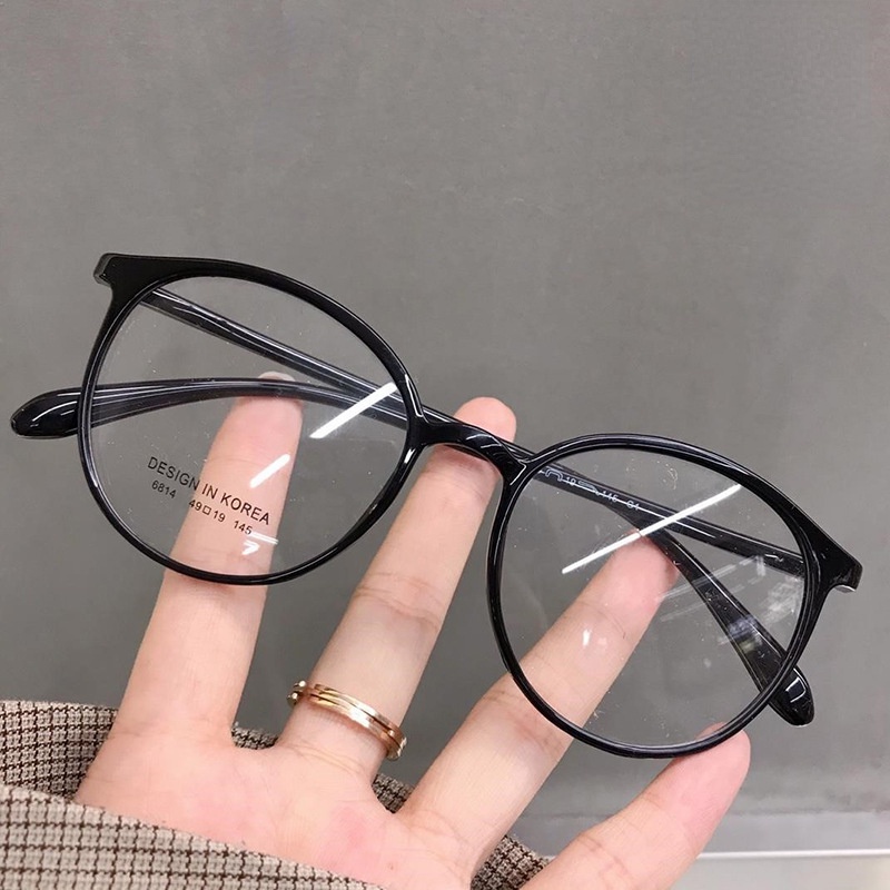 Mắt Kính Gọng Tròn Siêu Nhẹ TR90 Chống Ánh Sáng Xanh Dương / Nâu Phong Cách Retro