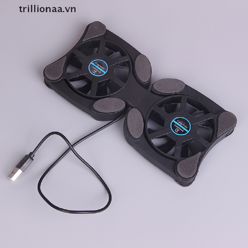 Quạt Tản Nhiệt mini 2 Quạt Tản Nhiệt 10 &quot;- 14&quot; Có Thể Gập Lại Cho Laptop
