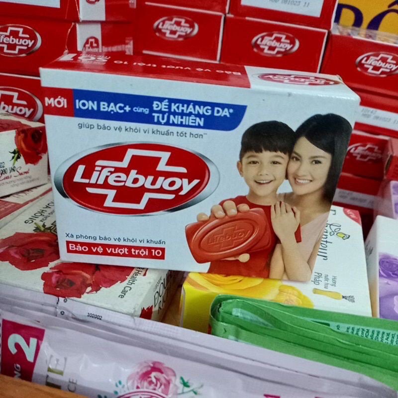 Bánh Xà phòng tắm, rửa tay Lifebuoy 90g sạch khuẩn số 1 thế giới