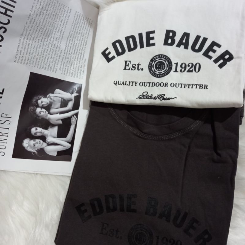 Áo phông 3158,áo thun tay lỡ from rộng chất cottong in hình EDDIE BAUER | BigBuy360 - bigbuy360.vn