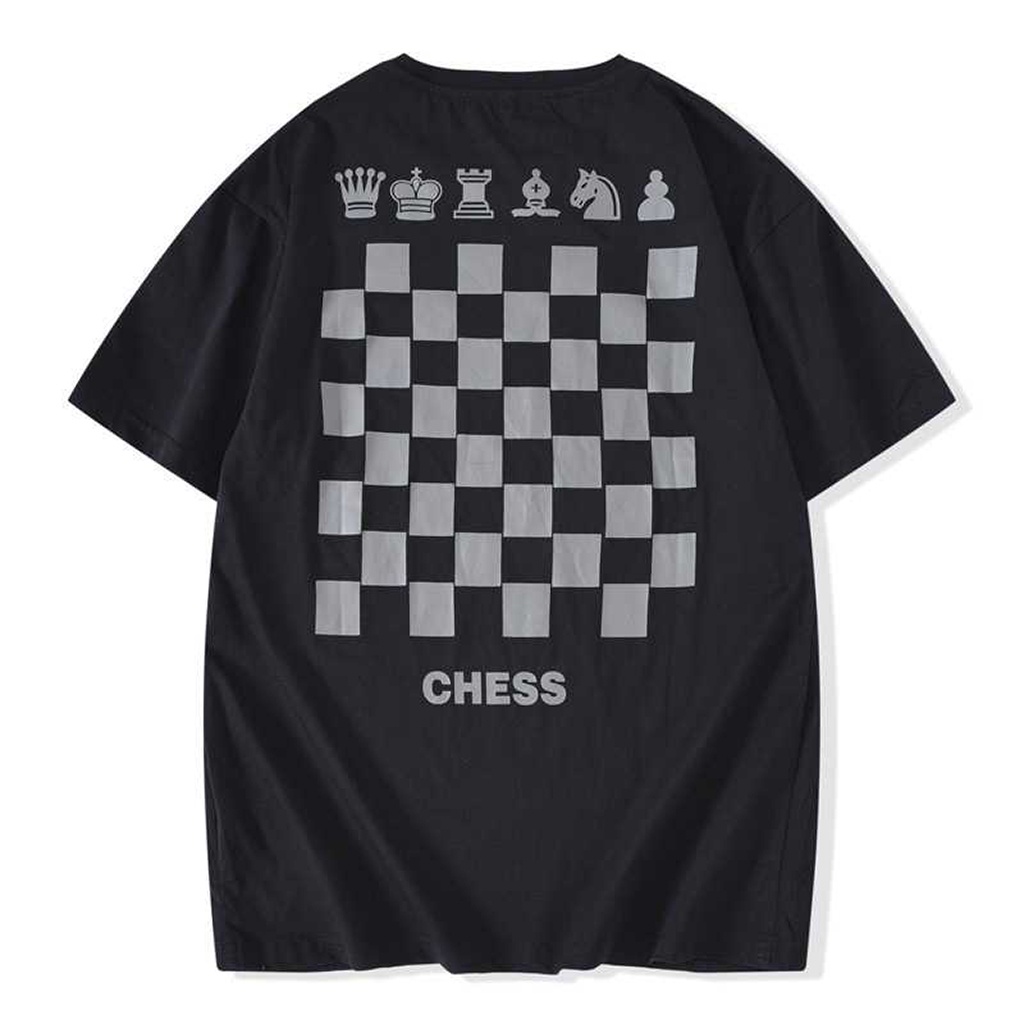 Áo Thun Nam Nữ CHESS Bàn Cờ Vua Unisex - Kiểu áo phông nữ nam form rộng tay lỡ Ulzzang - Leevin Store | BigBuy360 - bigbuy360.vn