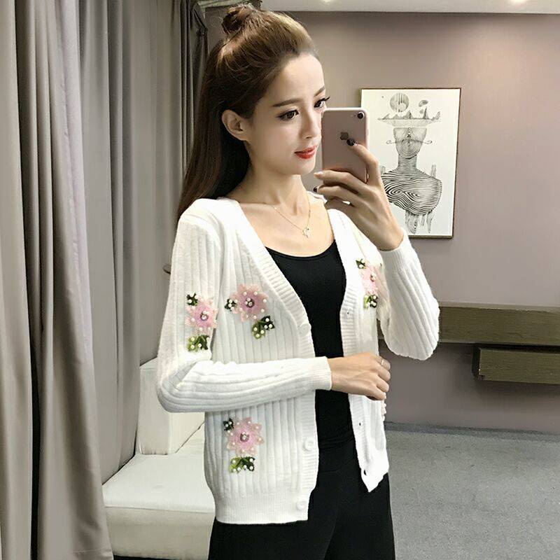 Áo Khoác Dệt Kim Dày Dáng Rộng Thời Trang Thu Đông