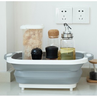 Bộ Rổ và Thớt Gấp Gọn 3in1