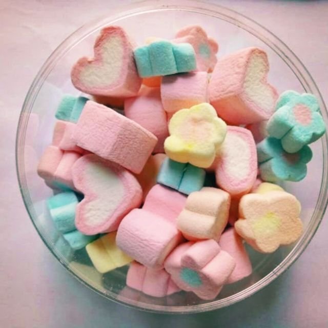 250g  Kẹo Xốp Bông Gòn ☁️ Marshmallow Thái Lan - Kẹo Bông Trái Cây
