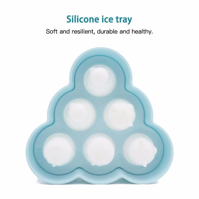 Six Grid Popsicle Box Iced Grid / Creative Cartoon Silicone Ice Cream Mold /Cute Small Animal Ice Mold / Cartoon Animal Style Square Ice Cream Maker Tray