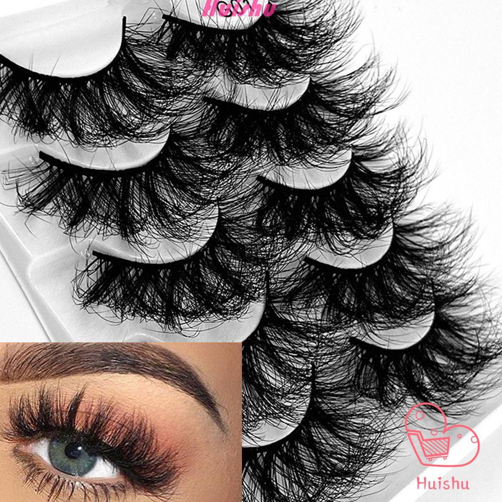 Set 5 Cặp Lông Mi Giả Dày Dài 8D Làm Đẹp Cho Nữ