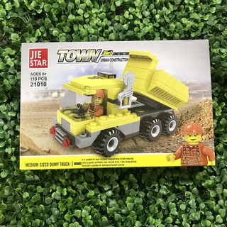 [Cực Hot] Lắp Ghép Xe Công Trình 3 in 1 JIE STAR 21010 (119 Pcs)