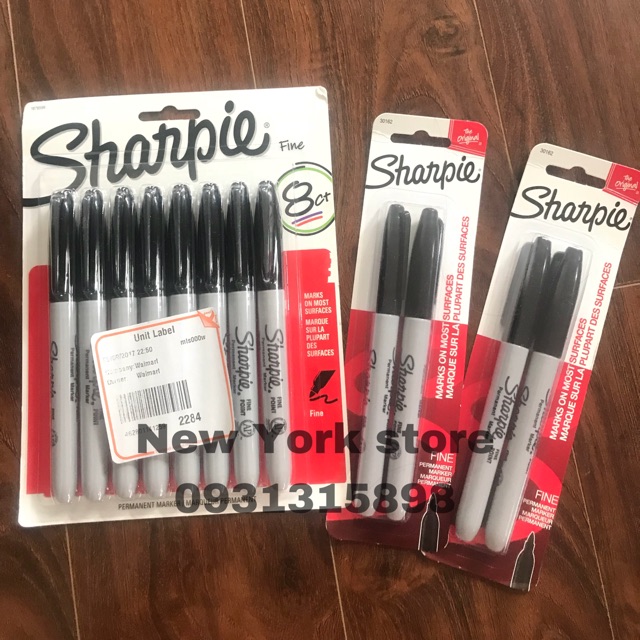 Bút Sharpie màu đen USA đầu Fine