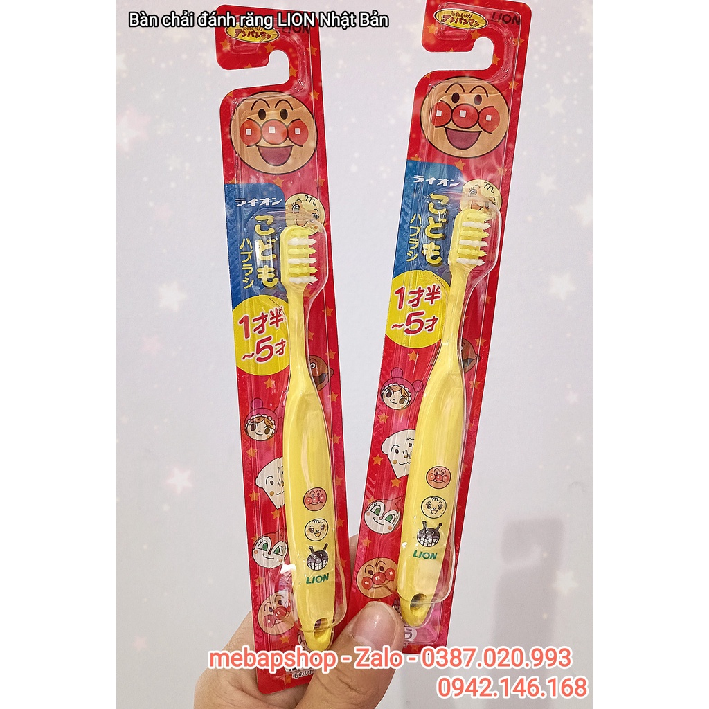 BÀN CHẢI ĐÁNH RĂNG LION  CHO BÉ TỪ 1-5 /0-3 TUỔI
