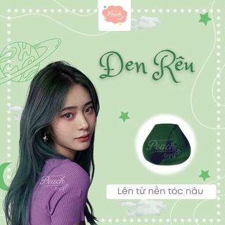 Thuốc nhuộm tóc ĐEN RÊU không cần dùng thuốc tẩy tóc của Peach.bygat