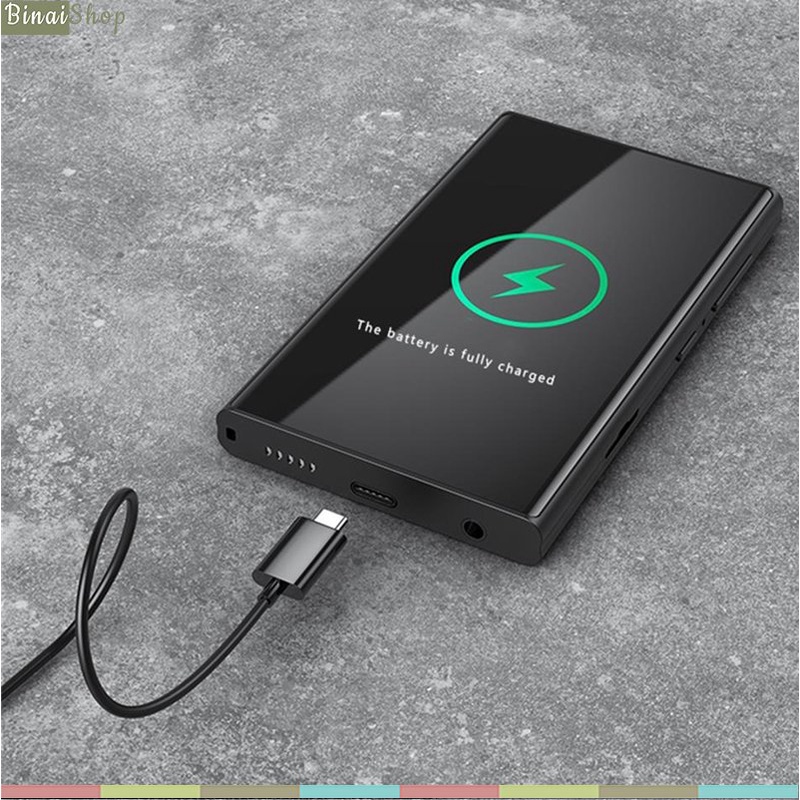 Ruizu H10 - Máy Nghe Nhạc Buetooth 5.0 Hai Chiều, Màn Hình Cảm Ứng, Xem Phim Full HD, Có Loa Ngoài
