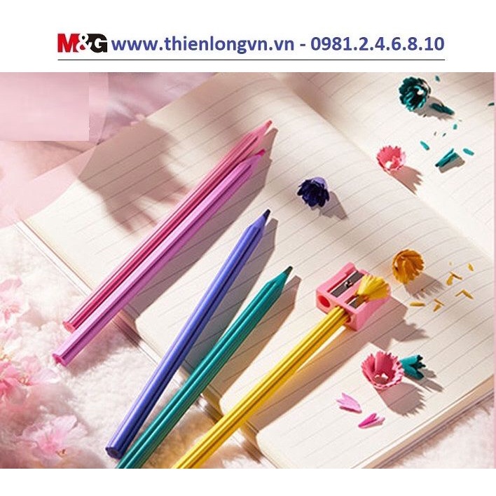 Bộ 5 cây bút chì màu nhựa M&amp;G - AWPQ4303 ( bộ 5 màu)