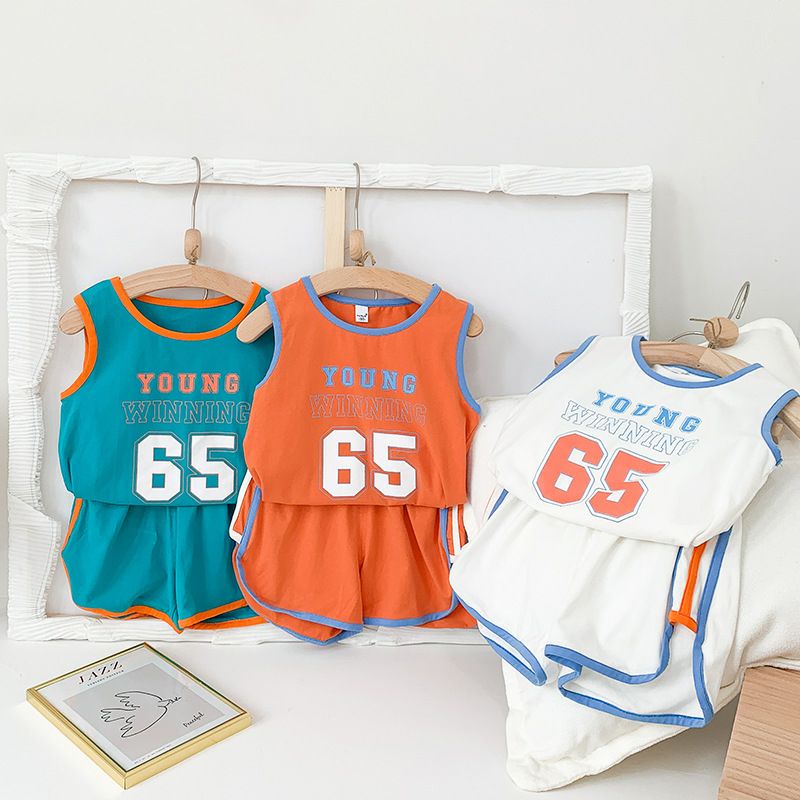 Đồ Bộ quần áo ba lỗ cho bé Young 65 Chạy Viền Chất Cotton Cực Đẹp AM738