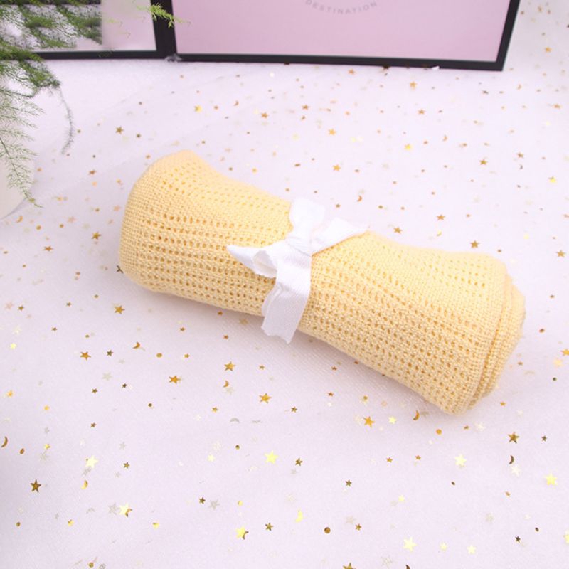 Mền cotton thoáng khí màu sắc ngọt ngào tiện dụng mang theo du lịch cho bé sơ sinh