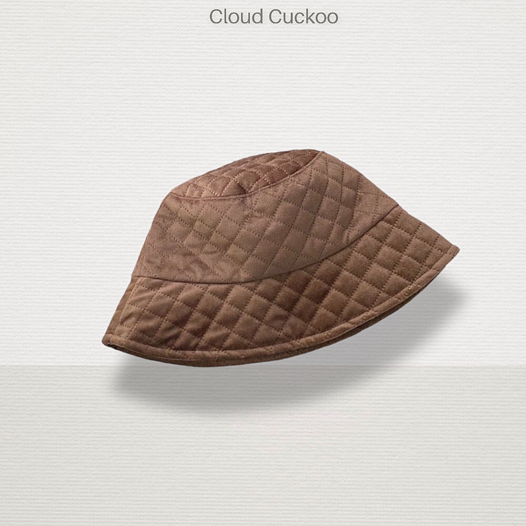 Mũ Bucket Nhung Trần Chỉ Hình Trám Siều Mềm Mịn Có Dây Điều Chỉnh Mũ - Mã Số: MBK26053