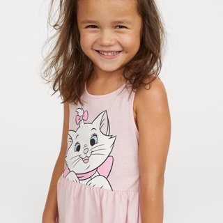 Váy HM cotton Mèo hồng