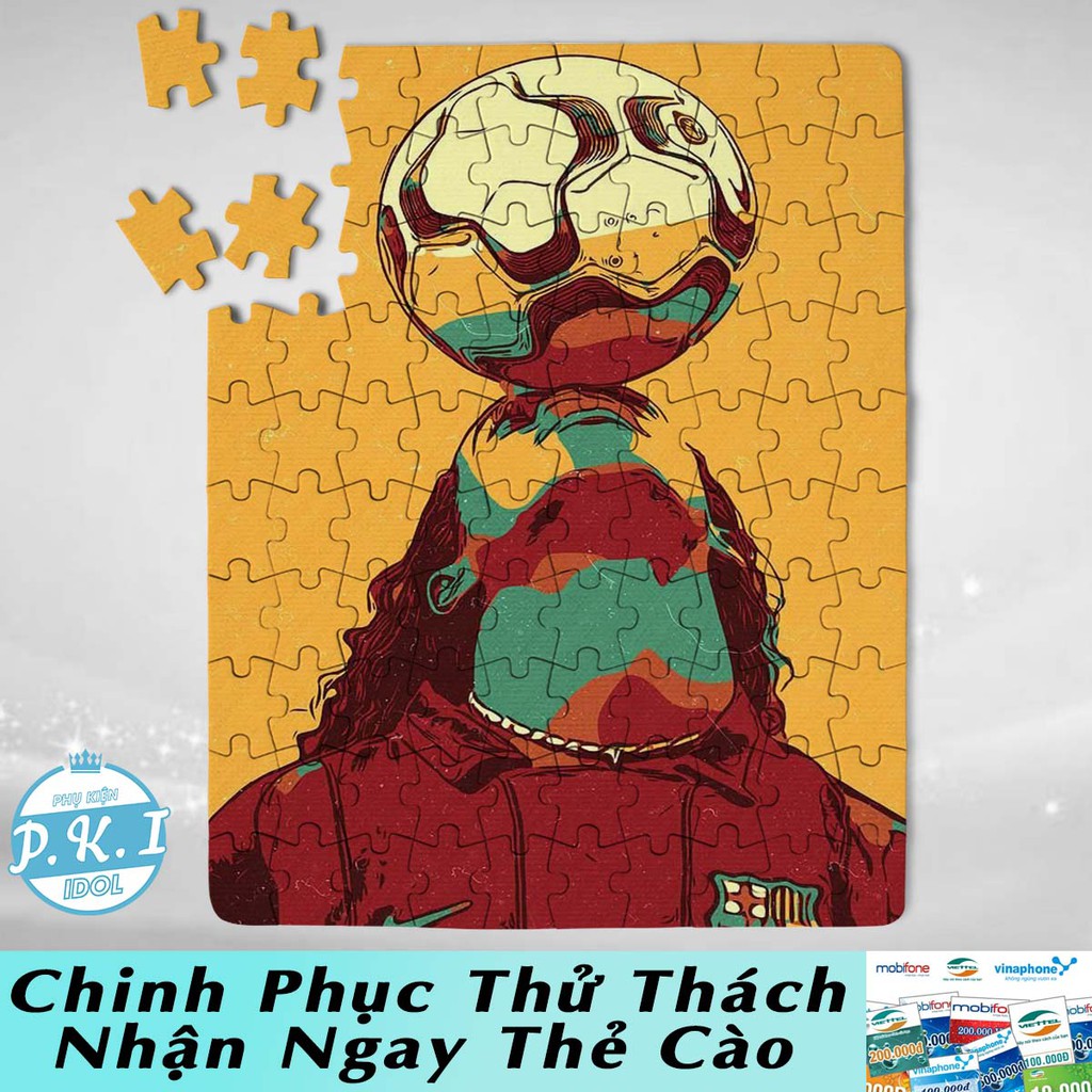 SƯU TẦM THẦN TƯỢNG - Tranh Ghép Hình Puzzle Ronaldinho - QUÀ TẶNG FAN ANH RÔ VẨU