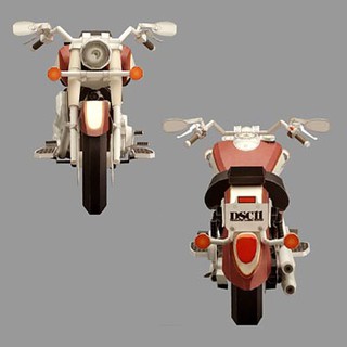 Mô hình giấy xe máy Yamaha DSC11