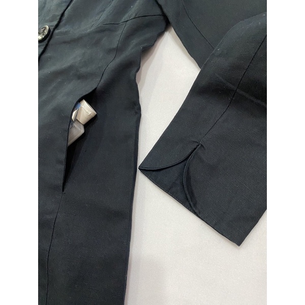Áo vest dáng dài Ninomaxx vải linen có lót (Size L) - Thanh lý vnxk