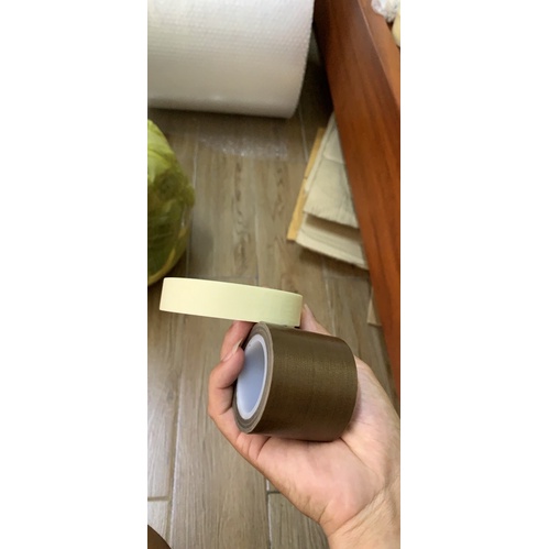 Băng dính giấy khổ 1cm = lốc 5 cuộn