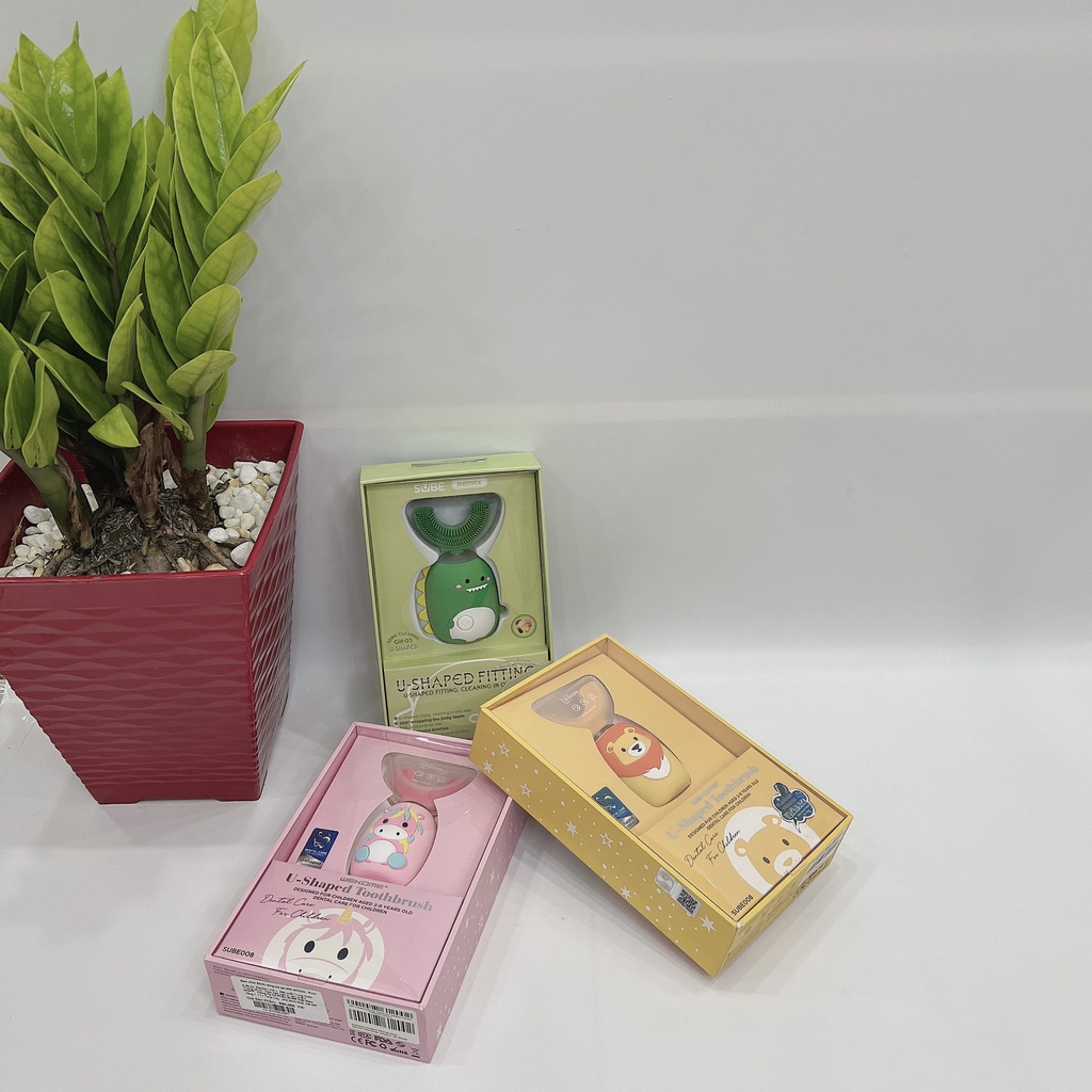 [QUÀ TẶNG SINH NHẬT] Bàn Chải Đánh Răng Điện Cho Trẻ Em WeKome WTC02 - Máy Tự Động Chữ U Cho Bé, An Toàn, BH 6 tháng