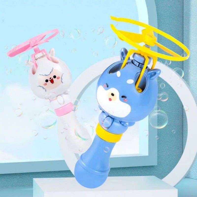 Cây thổi bong bóng xà phòng kèm chong chóng quay bay lên trời - Shop CEC
