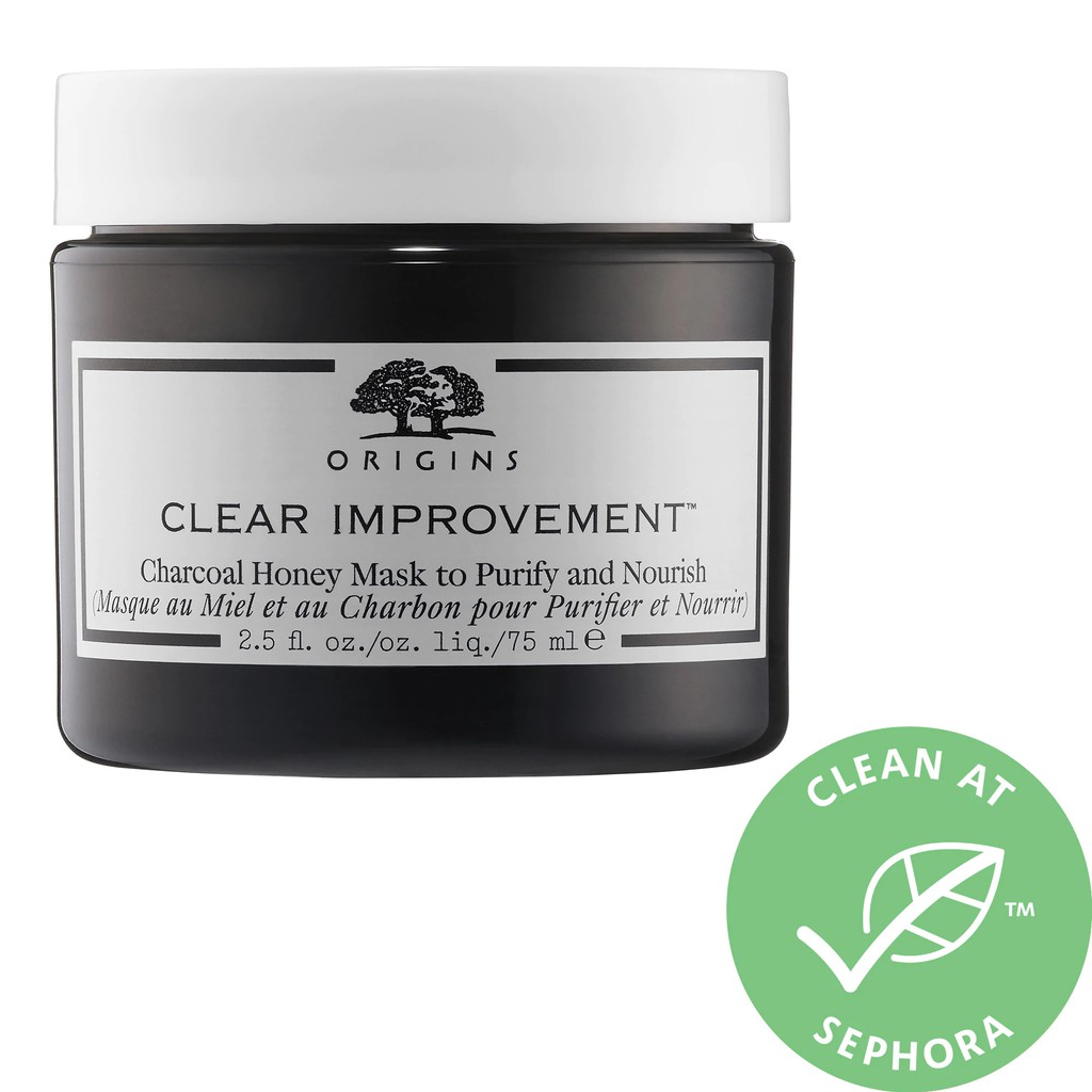 ORIGINS 🌿 Mặt nạ dưỡng da Clear Improvement™ Charcoal Honey Mask to Purify and Nourish