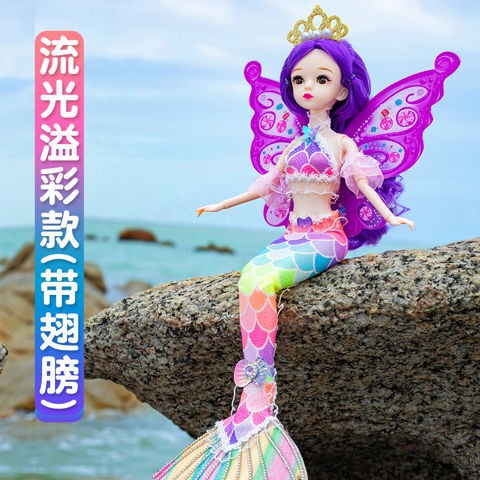 Nàng tiên cá Công chúa Little Demon Fairy Barbie búp bê trẻ em cô gái net người nổi tiếng làm bằng tay quà tặn