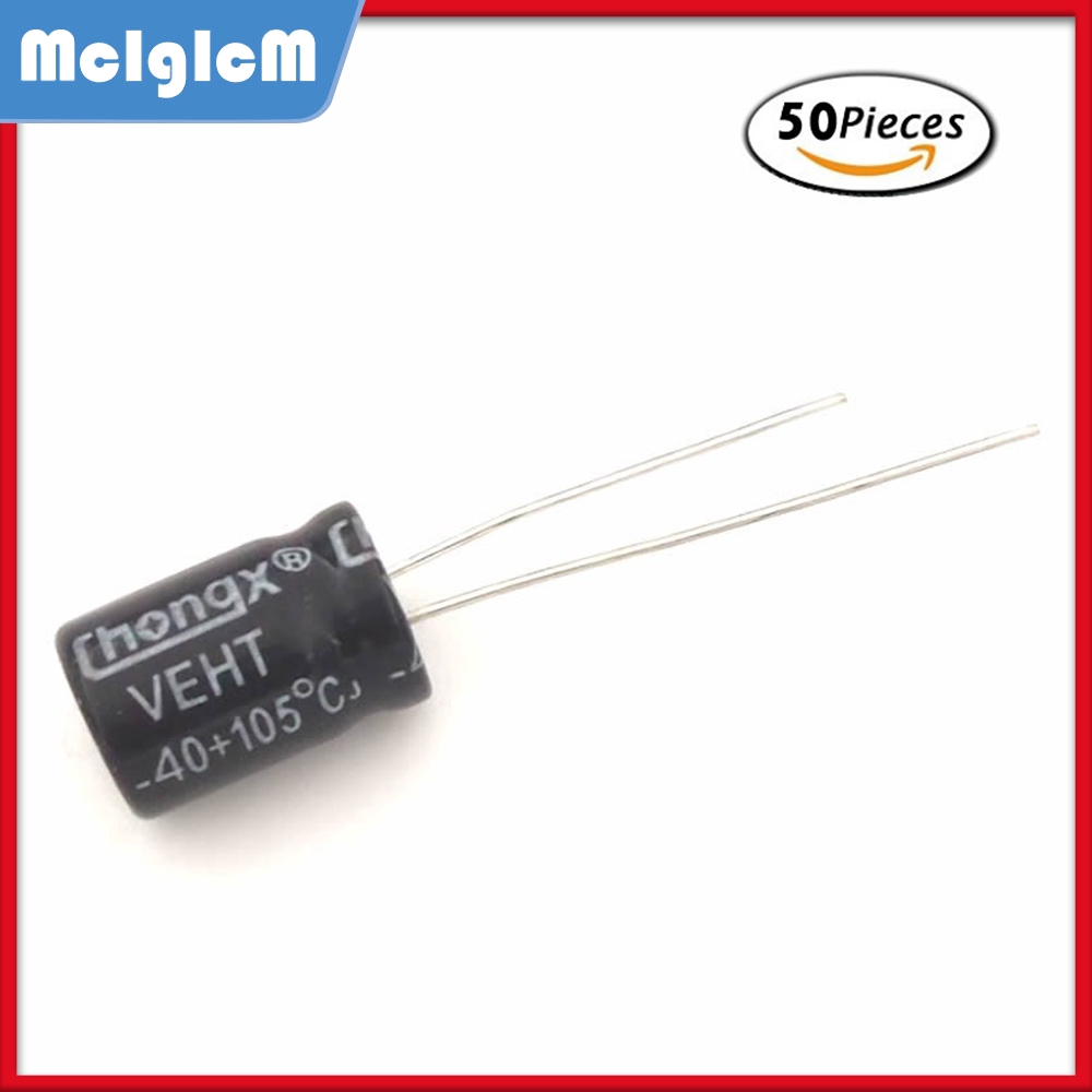 50 Tụ hóa nhôm 1000uF 10V 8*12