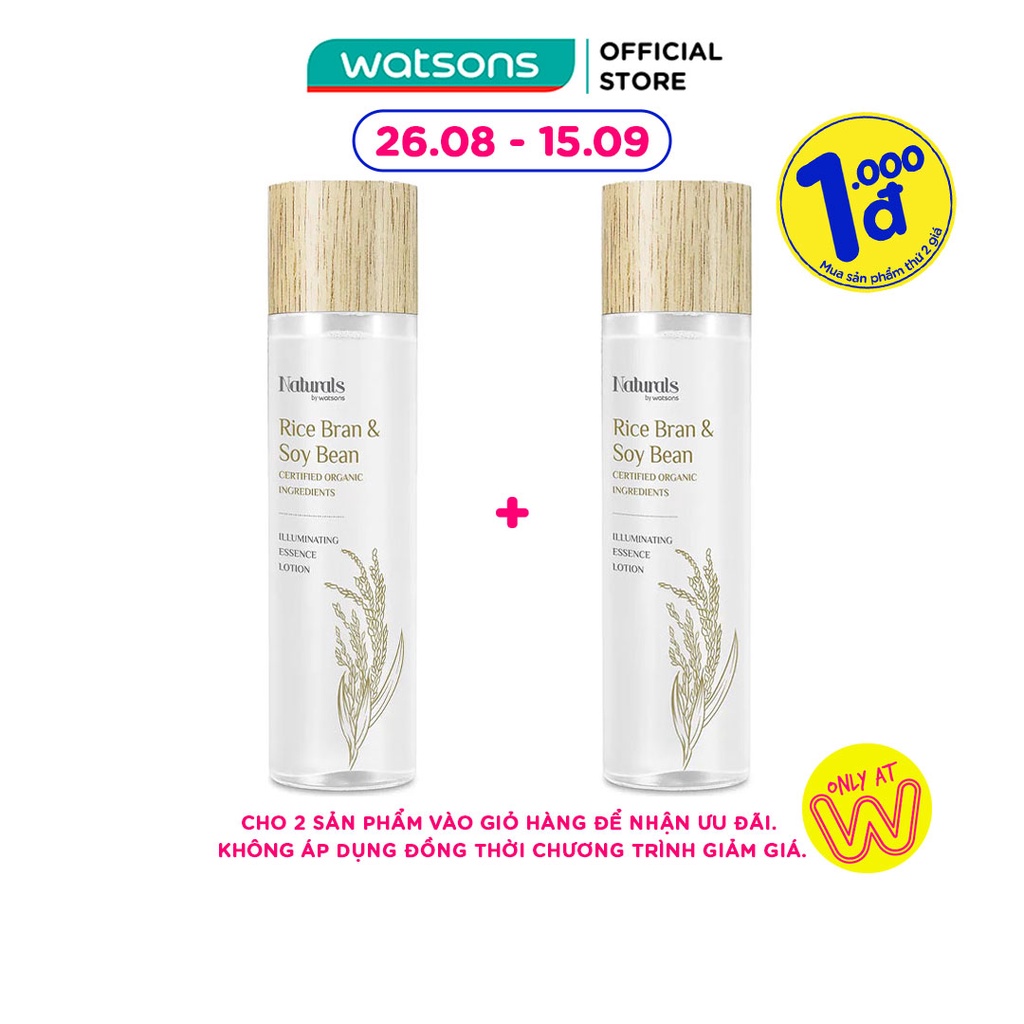 Sữa Dưỡng Naturals By Watsons Rice Bran & Soy Bean Illuminating Chiết Xuất Mầm Gạo Và Đậu Nành 150ml