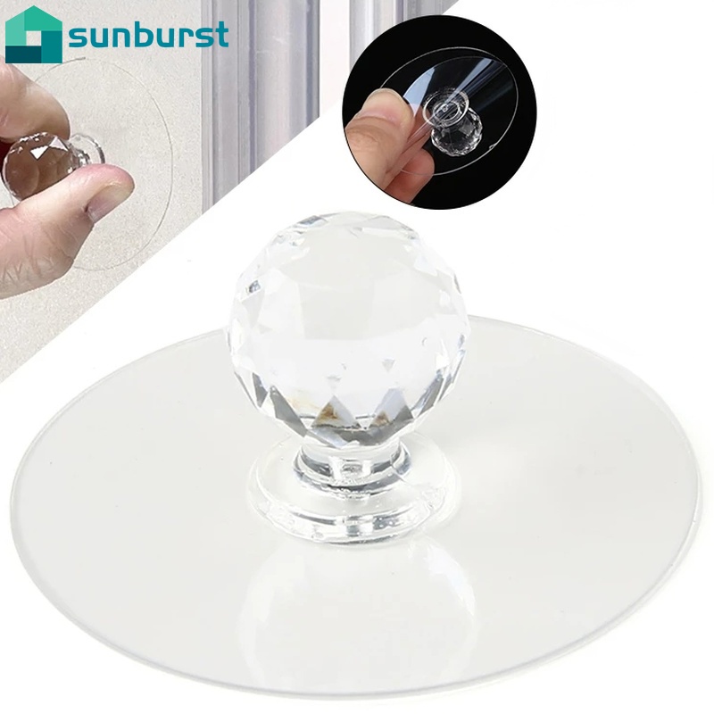 1 Móc Treo Đồ Dán Tường Trong Suốt Không Để Lại Dấu Vết