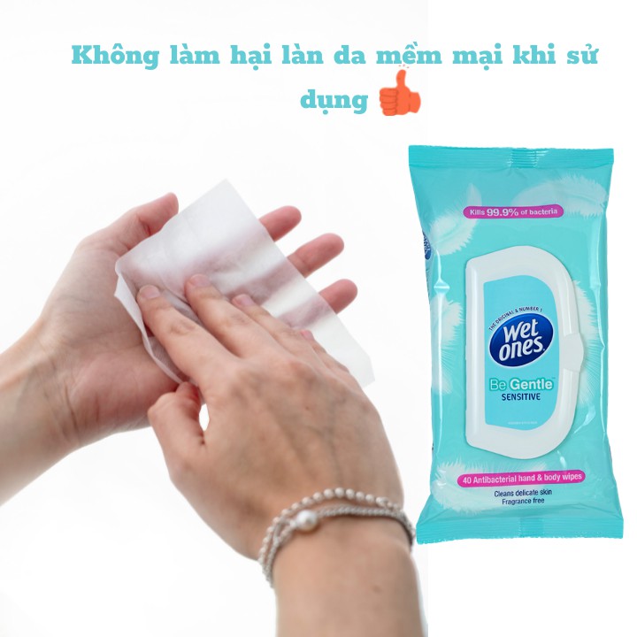 Khăn Giấy Ướt Diệt Khuẩn Wet Ones