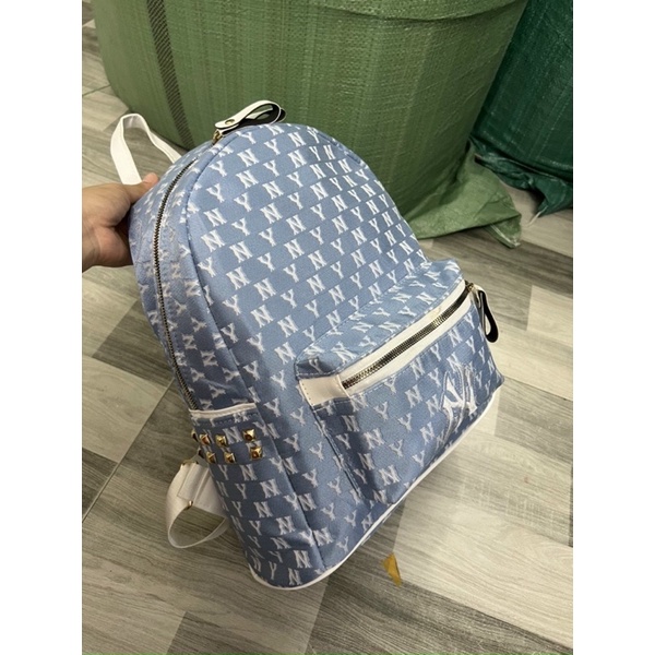 Balo Nam Nữ Hoạ Tiết N.Y, Balo Đi Học Unisex Size To