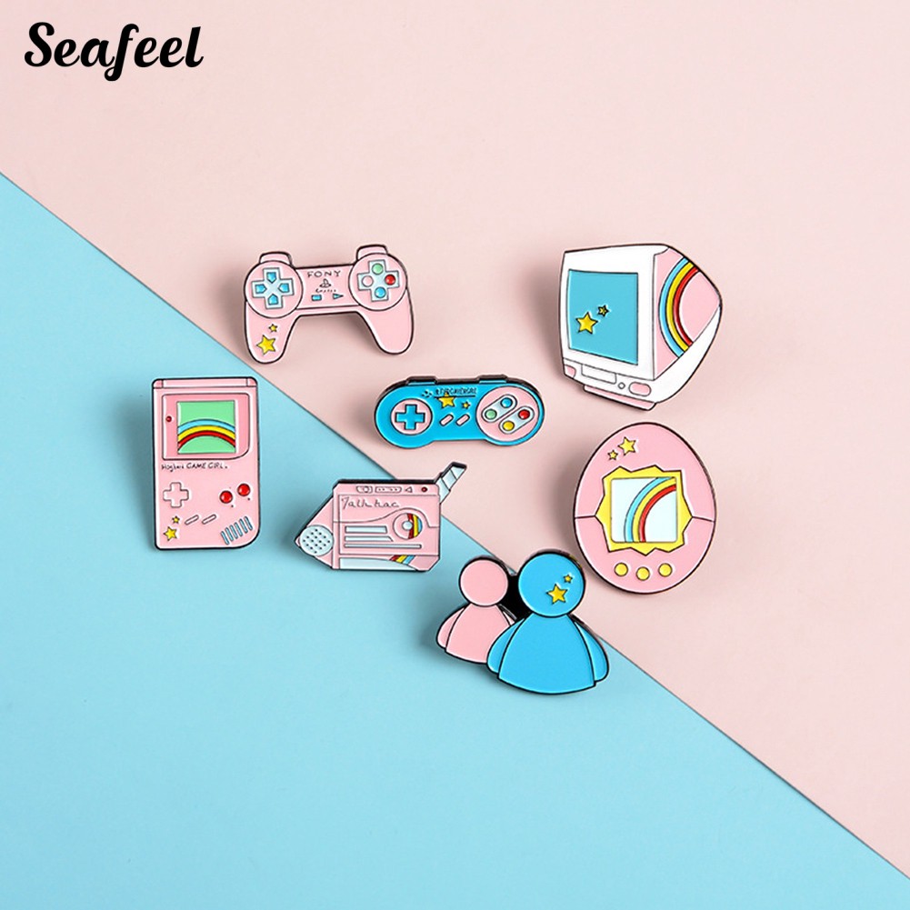 Cài áo chủ đề máy tính / máy chơi game dễ thương xinh xắn