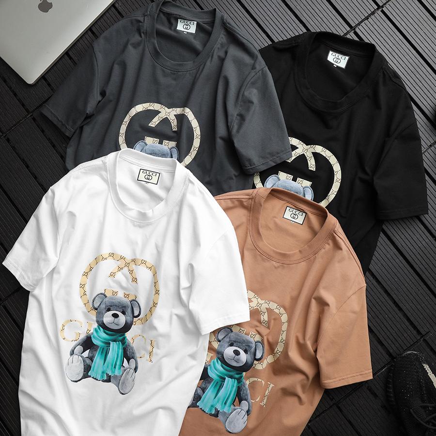 [Ảnh thật] [VNXK] Áo thun tay lỡ nam nữ Cotton oversize form rộng mẫu chú gấu choàng khăn ấm