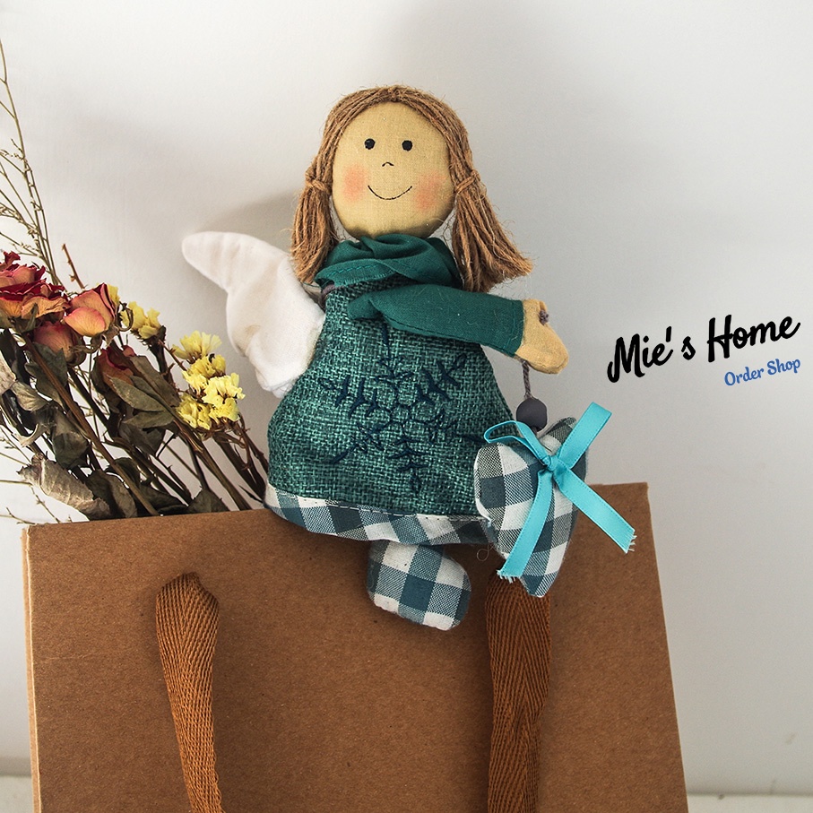 Bộ Kit tự thêu DIY búp bê Happy - thú nhồi bông tự làm, búp bê hộ mệnh - Handmade MIE Shop