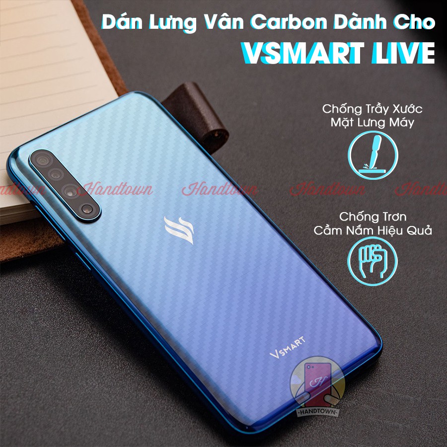 Dán lưng cacbon dành cho Vsmart Live