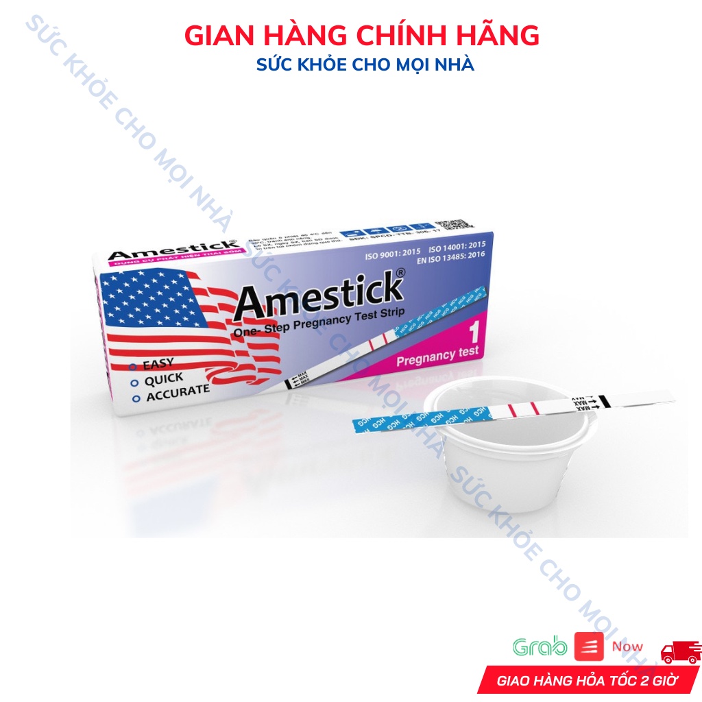 Que thử thai Amestick test thử thai nhanh và chính xác